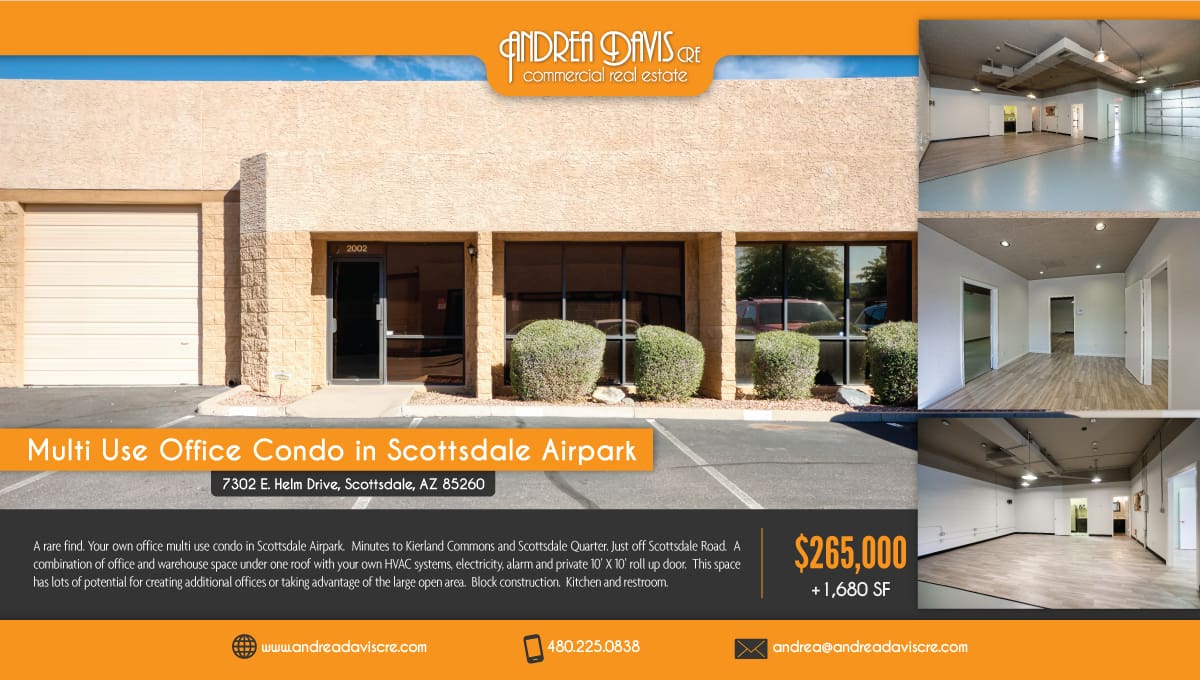 FOR SALE: Multi Use Office Condo in Scottsdale Airpark