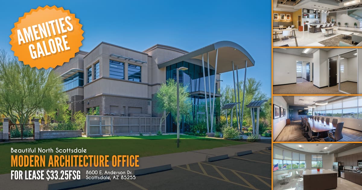 FOR LEASE: Beautiful North Scottsdale Modern Architecture Office