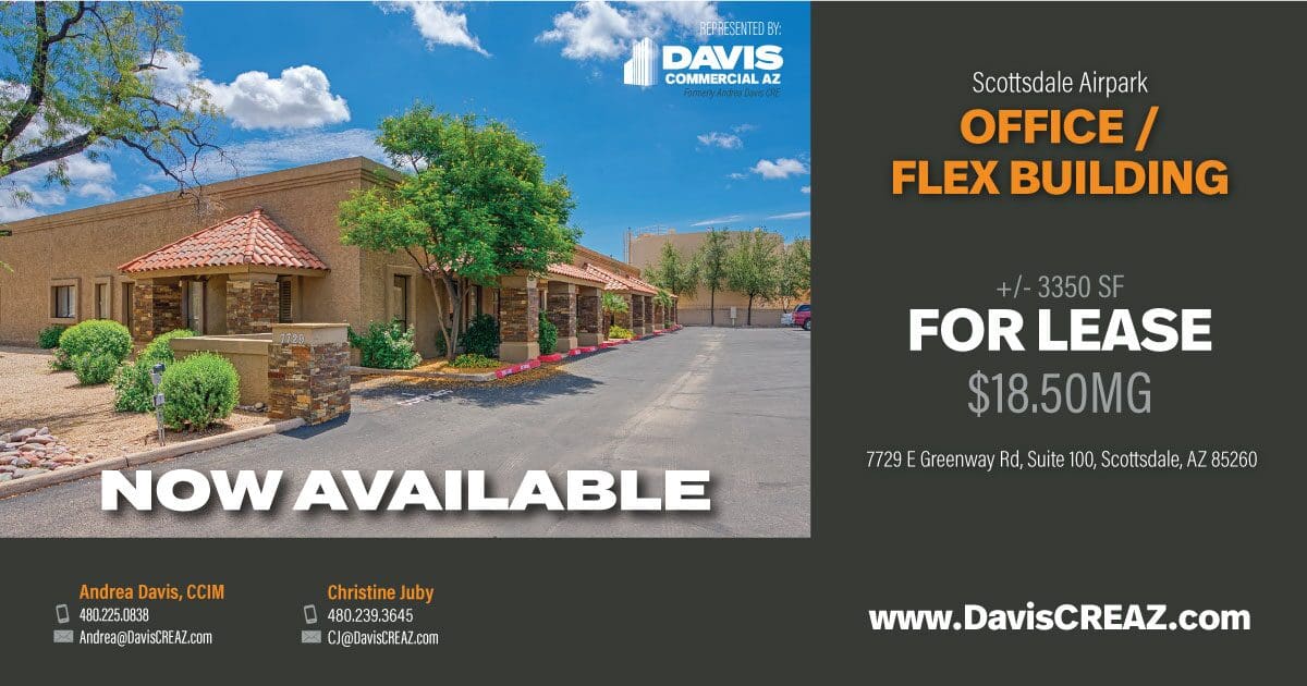 LEASED - Office/Flex Building with Fully Air Conditioned Scottsdale Airpark Warehouse